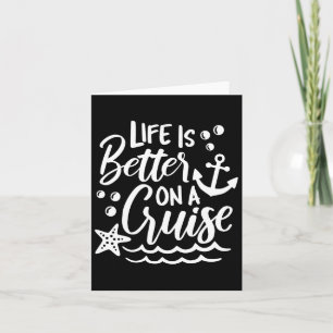 Life Is Better On A Cruise Family Vacation Matchin Card