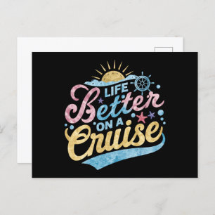 Life Is Better On A Cruise Family Vacation Matchin Postcard