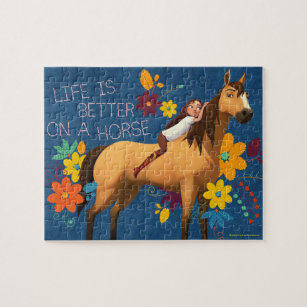 "Life Is Better On A Horse" Lucky & Spirit Jigsaw Puzzle
