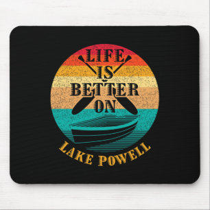 Life Is Better On Lake Powell Funny Boating Humour Mouse Mat