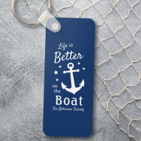 Life Is Better On The Boat Nautical Family Name