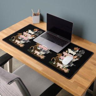 Life is better on the Farm, Cute Animals, Country Desk Mat