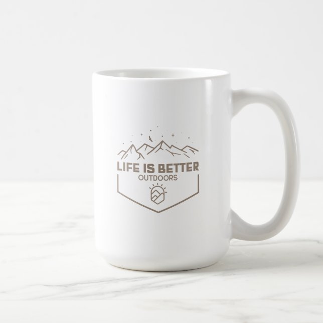 Life Is Better Outdoors Coffee Mug (Right)