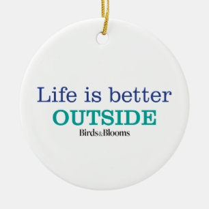 Life is Better Outside Ceramic Tree Decoration
