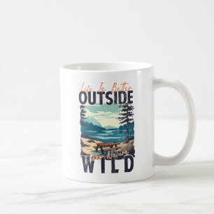 Life Is Better Outside – Nature Adventure T-Shirt Coffee Mug