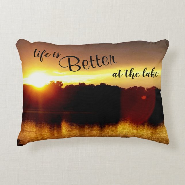 Life Is Better Sunlight Decorative Cushion (Front)