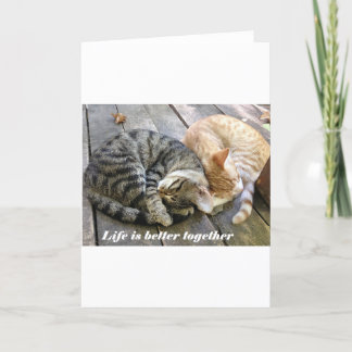 Life is better together holiday card