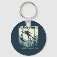 Life is Better Underwater Scuba Diving Diver