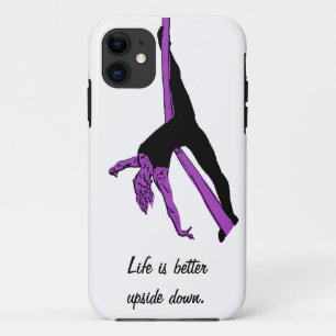 Life is better upside down  - aerial hammock iPhone 11 case