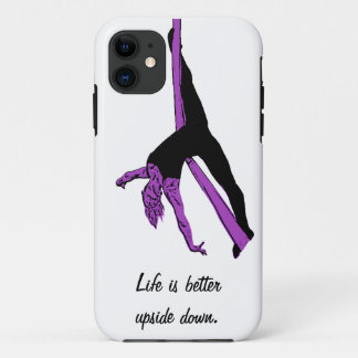 Life is better upside down  - aerial hammock iPhone 11 case