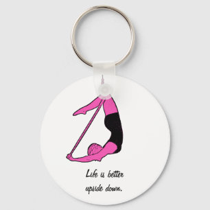 Life is better upside down - lyra key ring