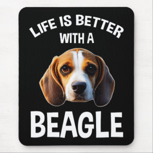 Life Is Better With A Beagle Mouse Mat