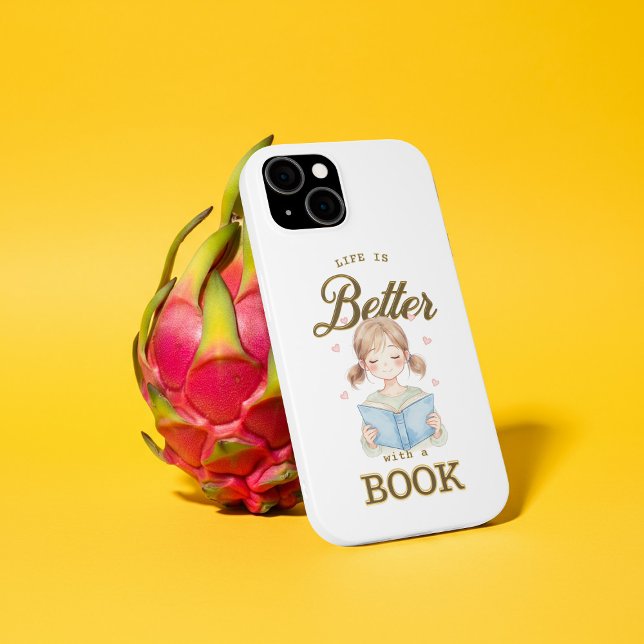 Life is Better with a Book iPhone Case (Creator Uploaded)
