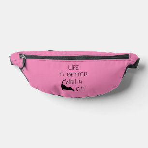 Life Is Better With A Cat - Cat Lovers Bum Bags