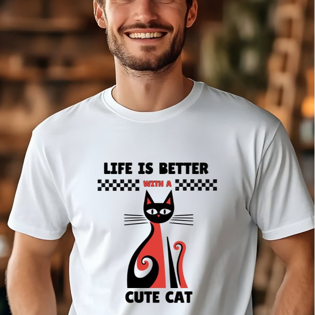 Life is better with a Cat Pet Lover T-Shirt (Creator Uploaded)
