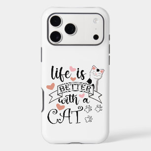 Life is Better With a Cat quote slogan