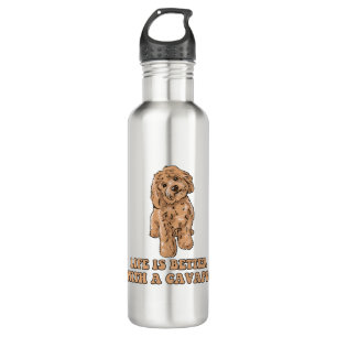 Life Is Better With A Cavapoo - Funny Dog Lover  1 710 Ml Water Bottle