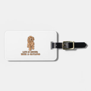 Life Is Better With A Cavapoo - Funny Dog Lover  1 Luggage Tag