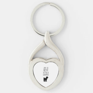 Life Is Better With A Cavapoo Key Ring