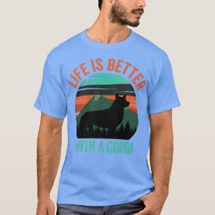 Life Is Better With A Corgi Vintage Distressed1070 T-Shirt