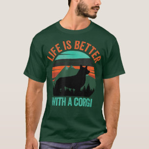 Life Is Better With a Corgi Vintage Distressed T-Shirt