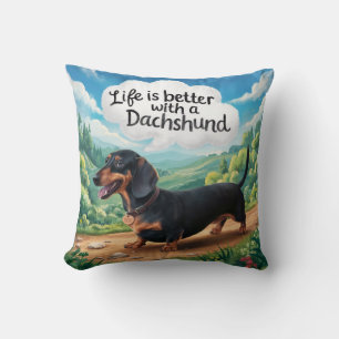 Life Is Better With A Dachshund Cushion