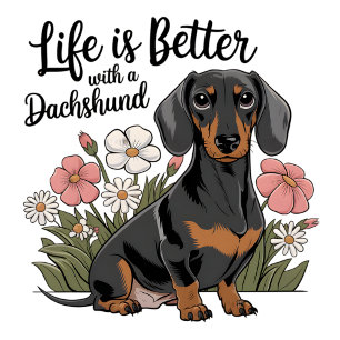 Life is Better with a Dachshund T-Shirt