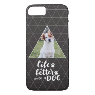 Life Is Better With A Dog Custom Pet Photo Case-Ma iPhone 8/7 Case