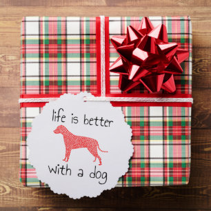 Life Is Better With A Dog - Dog Lovers    Tree Decoration Card