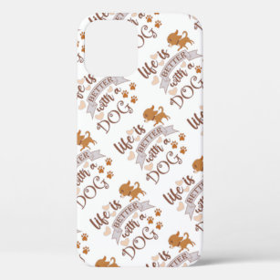 Life is Better With a Dog quote funny chihuahua Case-Mate iPhone Case