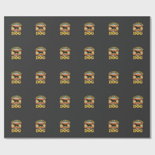 Life Is Better With A Dog Retro Wrapping Paper