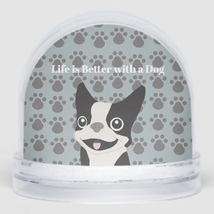 Life is Better with a Dog Snowglobe