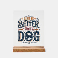 Life Is Better With a Dog Vintage Engraving Design