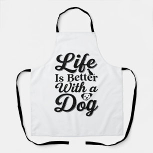 Life Is Better With a Dog Vintage Pet Lover Shirt_ Apron