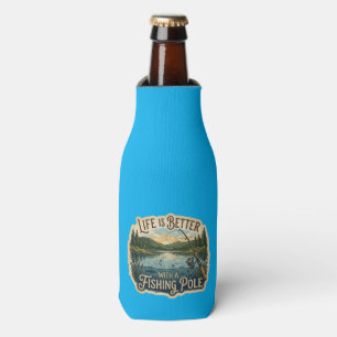 Life Is Better With A Fishing Pole Bottle Cooler