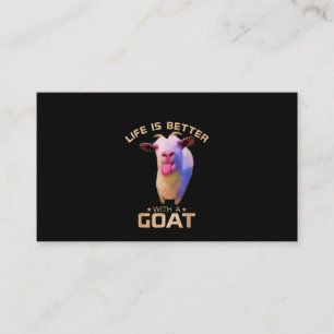 Life Is Better With A Goat Gift Business Card