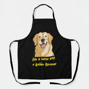 Life Is Better With a Golden Retriever – Dog Lover Apron