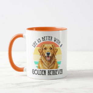Life Is Better With A Golden Retriever Mug