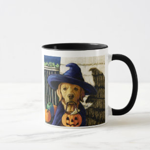 "Life is Better With a Lab" Halloween Witch Mug
