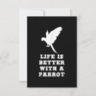 Life Is Better With A Parrot Lover Gift Christmas Card