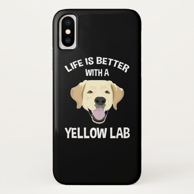 Life Is Better With A Yellow Lab Case-Mate iPhone Case (Back)