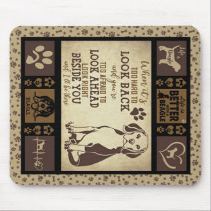 Life Is Better With Beagle Dog Blanket, Mouse Mat