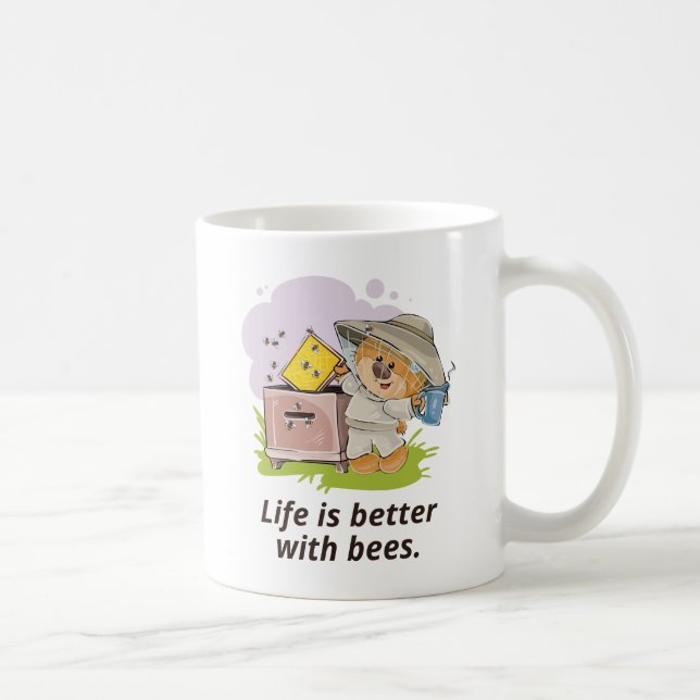 Life Is Better With Bees Coffee Mug (Right)