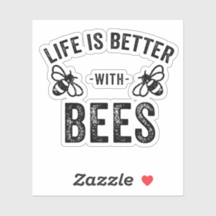 Life is Better with Bees cool honey bee Animal Fan