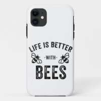 Life is Better with Bees cool honey bee Animal Fan