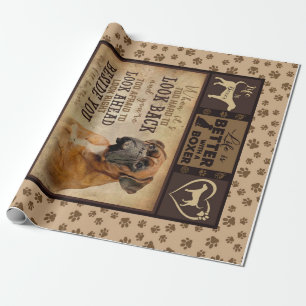 Life Is Better With Boxer Fleece Blanket, Dog Love Wrapping Paper