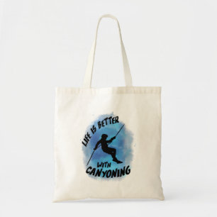 Life is Better With Canyoning Canyoneer Watercolor Tote Bag