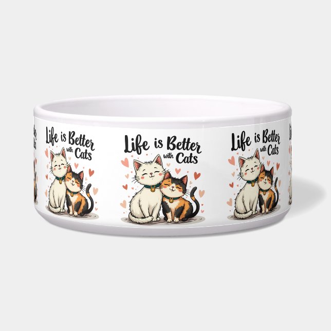 Life is Better with Cats Cute Cat Aesthetic (Front)