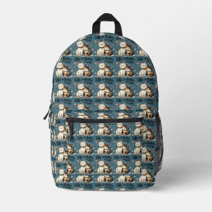 Life is Better with Cats Cute Cat Aesthetic Printed Backpack