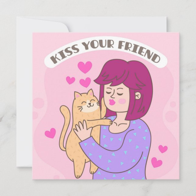 Life Is Better With Cats Holiday Card (Front)